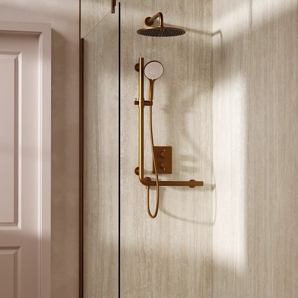 Grab Bar Shower Handset Attachment