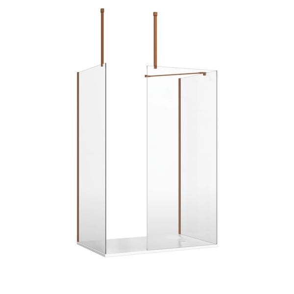 Gallery 8 Walk In Enclosure in Brushed Bronze