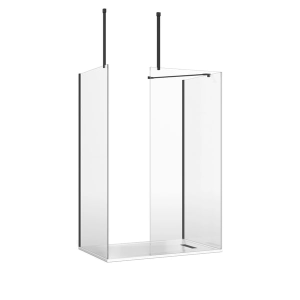 Gallery 10 Walk In Enclosure in Matt Black