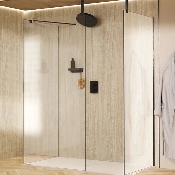 Gallery 10 Walk In Enclosure in Chrome