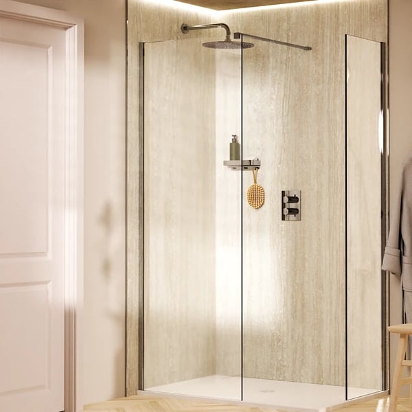 Gallery 10 Corner Shower in Matt Black