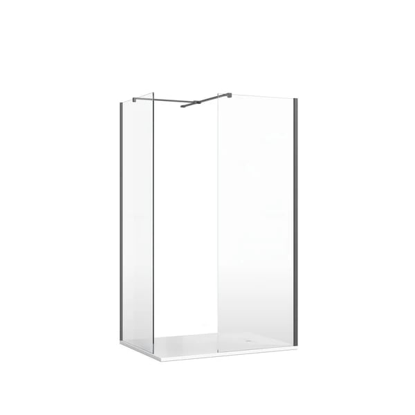 Gallery 10 Corner Shower with T Bracing Bar in Slate