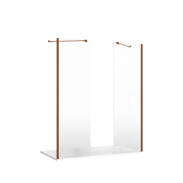 Gallery 8 Double Recessed Shower in Brushed Bronze