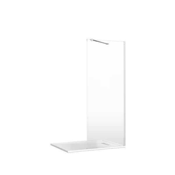 Gallery 10 Walk In Recessed Shower in Polished Stainless Steel