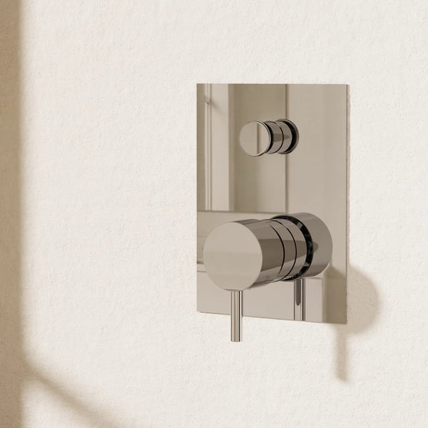 Kai Lever Manual Shower Valve Diverter Recessed Chrome