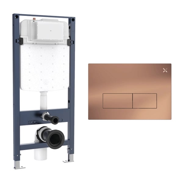 MPRO SS Slim Concealed Cistern Frame Set 4