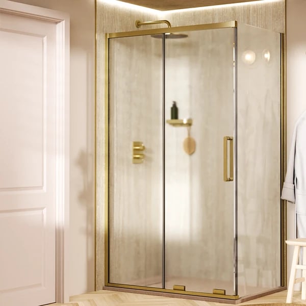 Optix 10 Sliding Shower Door with Side Panel