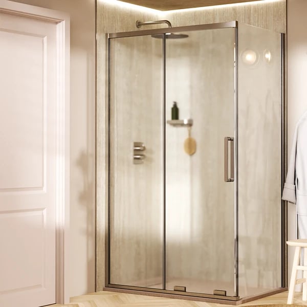 Optix 10 Sliding Shower Door with Side Panel