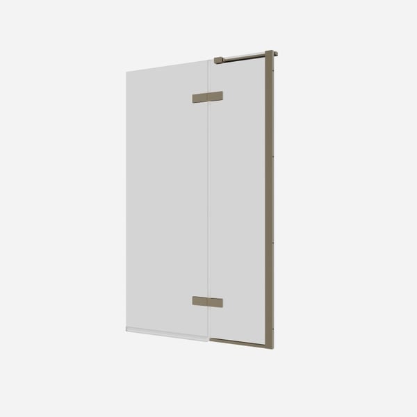 Optix 10 90° Hinged Bath Screen with Inline