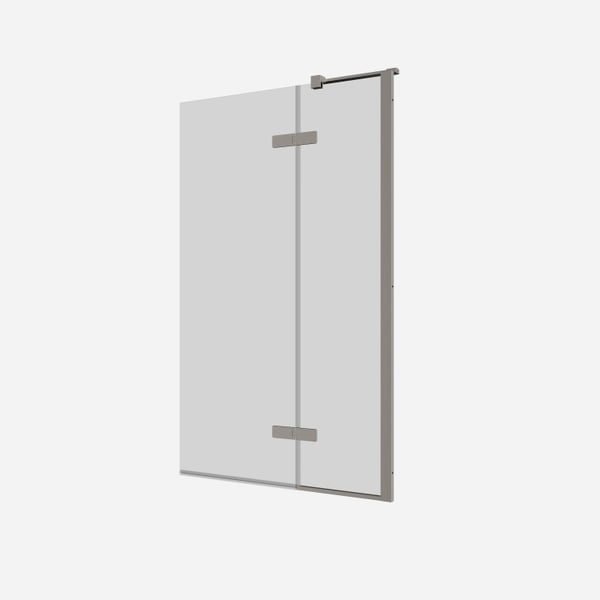 Optix 10 180° Hinged Bath Screen with Inline