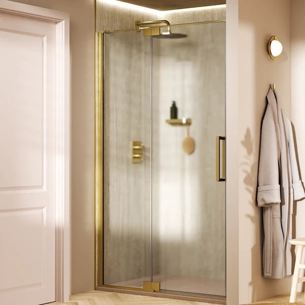 Optix 10 Pivot Shower Door with Inline