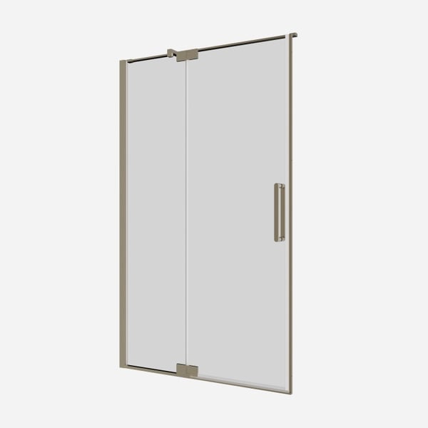 Optix 10 Inline Pivot Shower Door with Side Panel