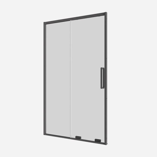 Optix 10 Sliding Shower Door in Slate