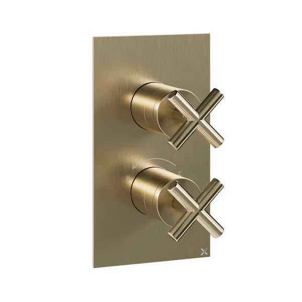 MPRO Crosshead Thermostatic 1 Outlet Shower Valve & Trimset