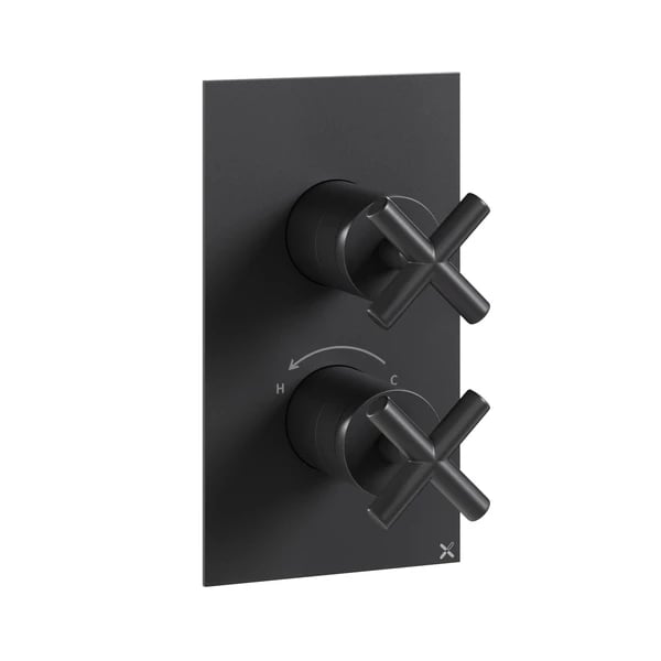 MPRO Crosshead Thermostatic 1 Outlet Shower Valve & Trimset