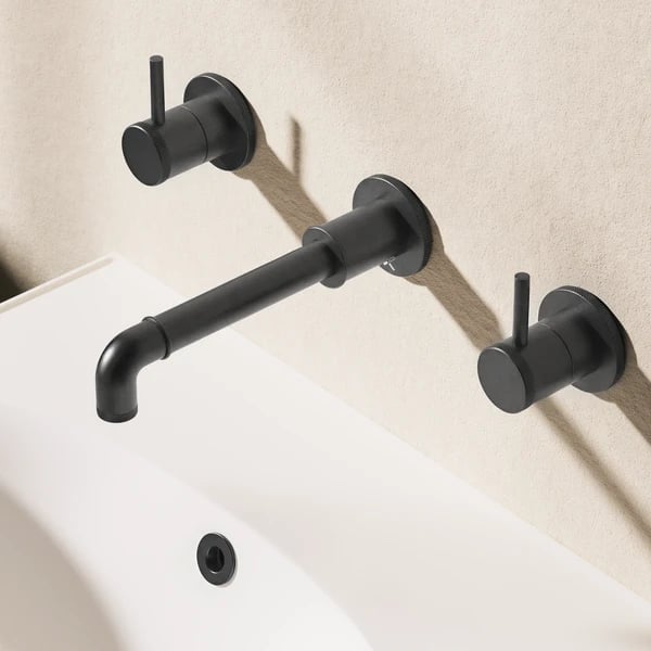MPRO Industrial 3 Hole Wall Basin Tap
