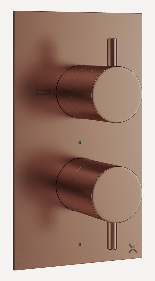MPRO Thermostatic 1 Outlet 2 Handle Shower Valve & Trimset