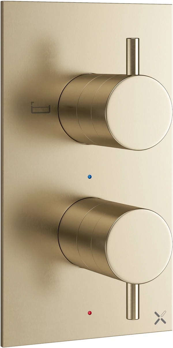 MPRO Thermostatic 1 Outlet 2 Handle Shower Valve & Trimset