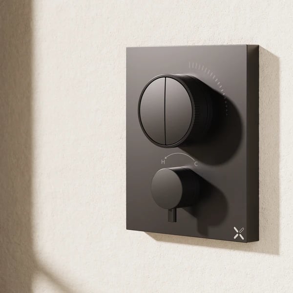 Crossbox MPRO 2 Outlet Push Shower Valve