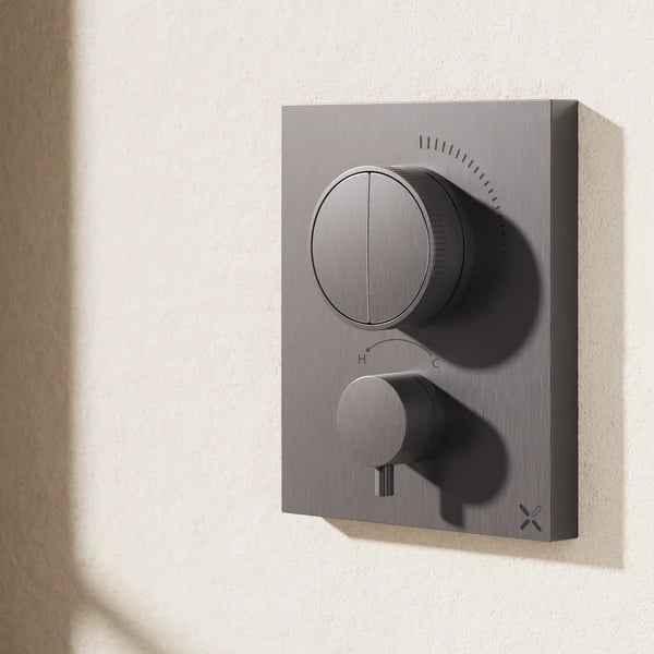Crossbox MPRO 2 Outlet Push Shower Valve