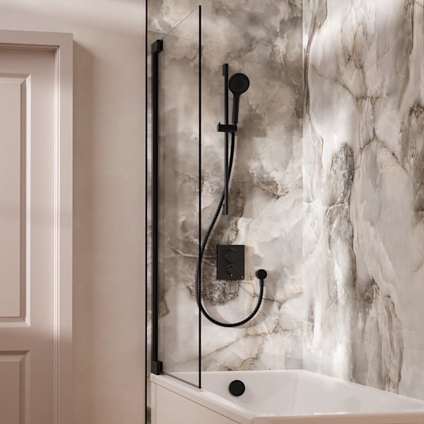 Crossbox Push Shower Set 4 with Handset & Bath Filler