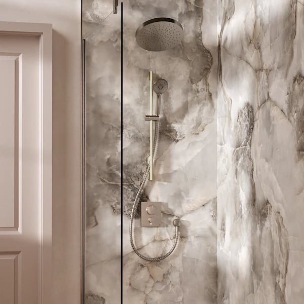 Crossbox Push Shower Set 5 with Fixed Head & Handset