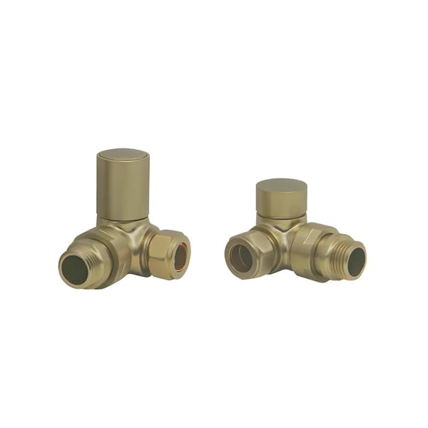 Dual fuel corner Radiator Valves