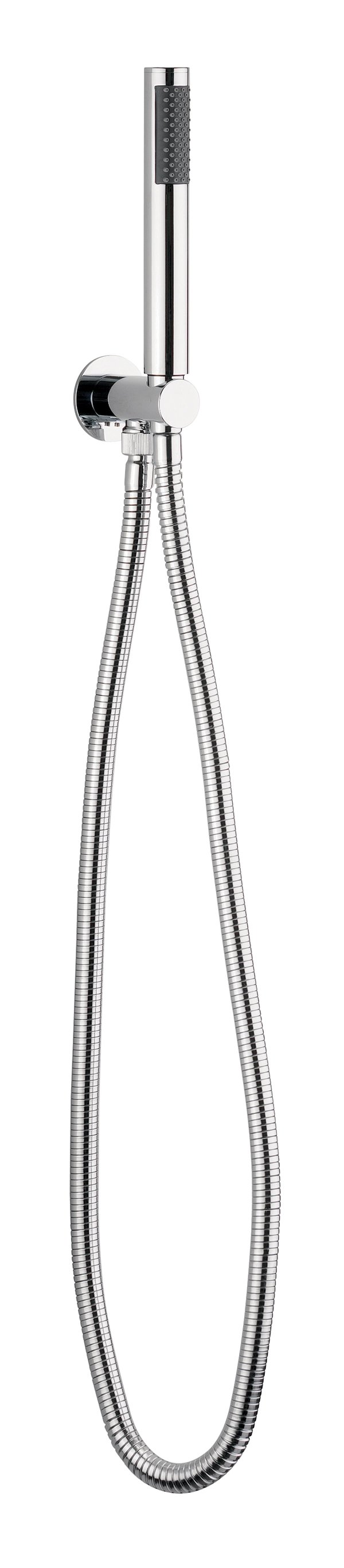 Designer Shower Kit With Wall Outlet Chrome