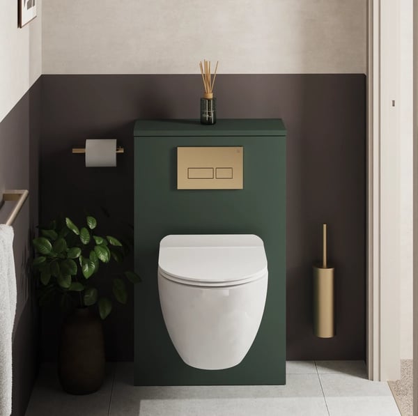 Toilet Furniture Unit in Sage Green