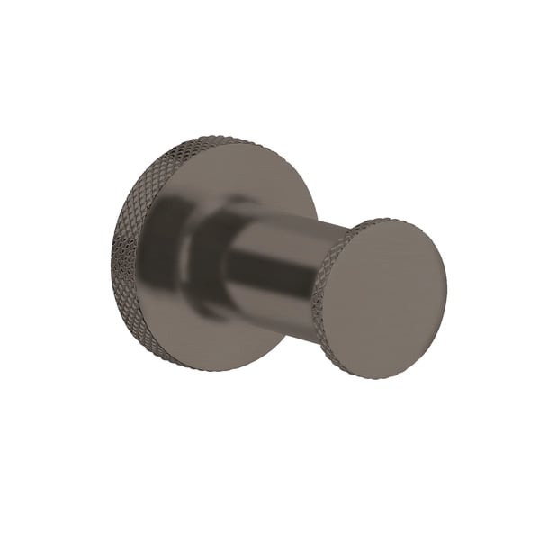 Union Robe Hook Brushed Black Chrome