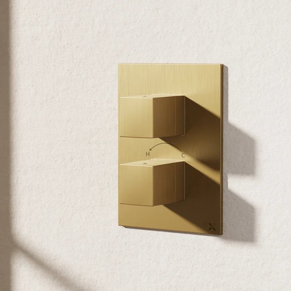 Crossbox Verge 2 Outlet Thermostatic Shower Valve