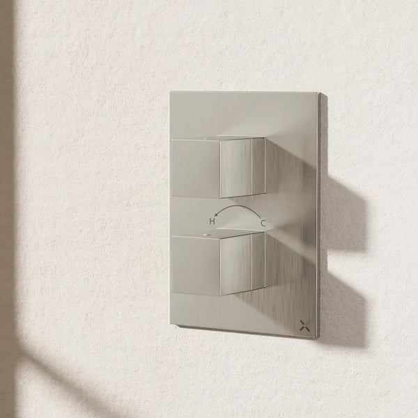 Crossbox Verge 2 Outlet Thermostatic Shower Valve