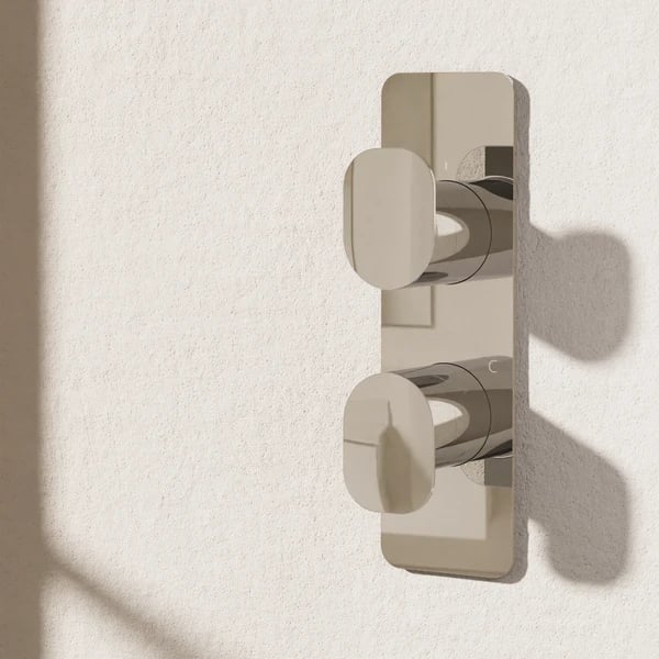 ZERO 2 - 1 Outlet 2 Handle Thermostatic Shower Valve & Trimset